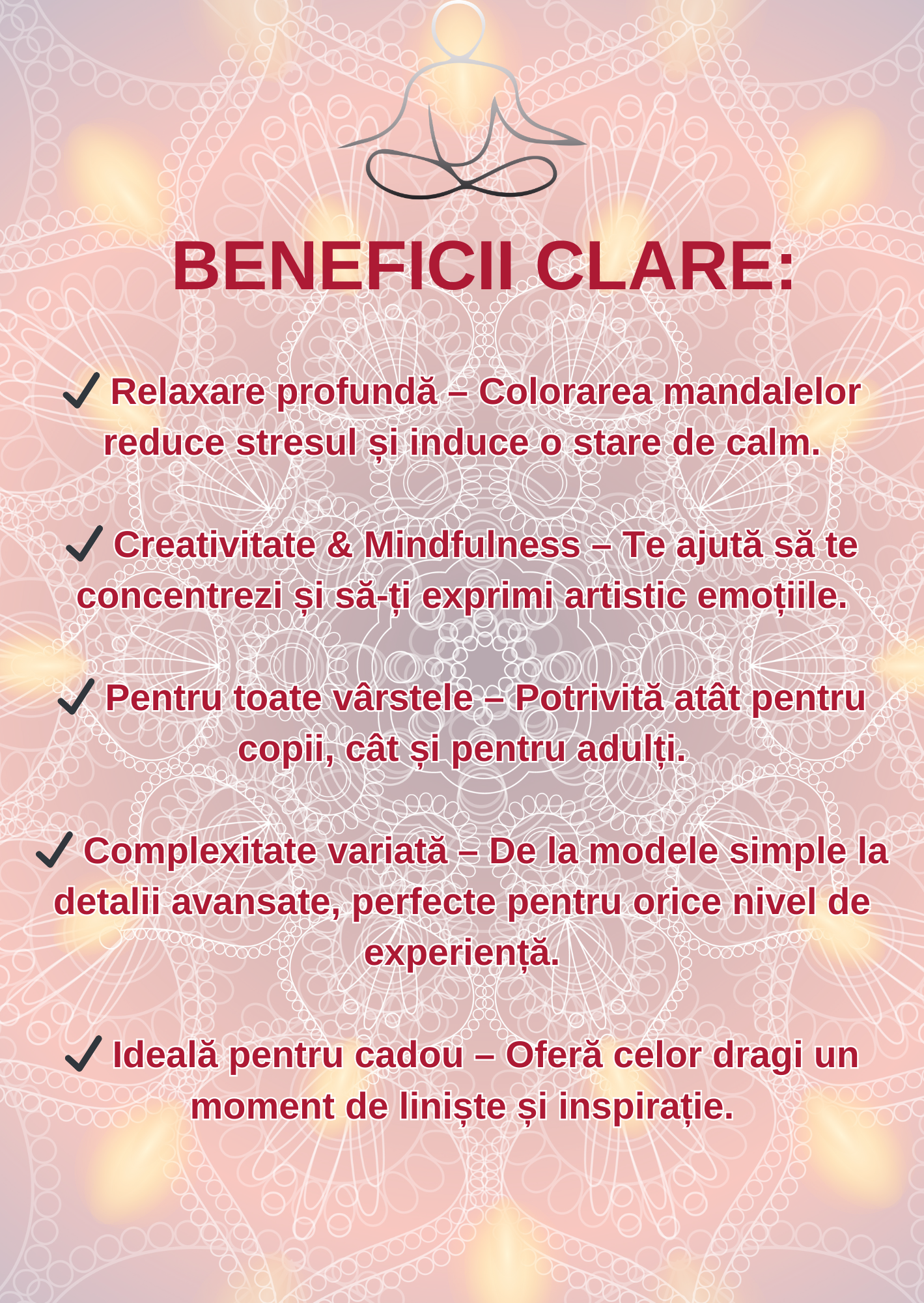 Carte de Colorat Mandale – Relaxare, Creativitate și Mindfulness | #saramea