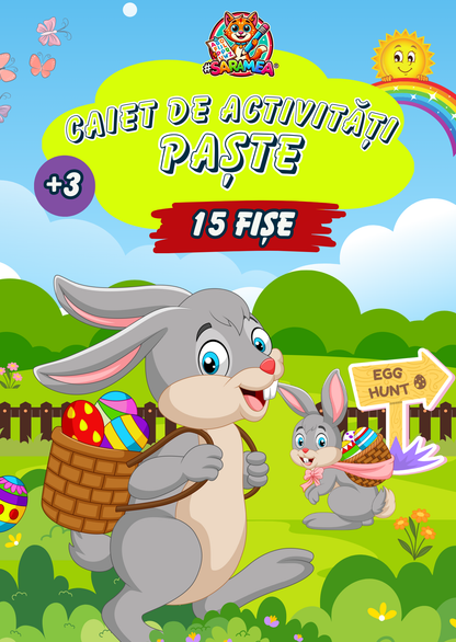 Activități de Paște pentru Copii – 15 Fișe Gratuite