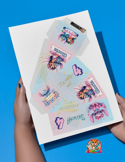 Sablon Cutie Felie de Tort – Marturii și Cadouri Personalizate