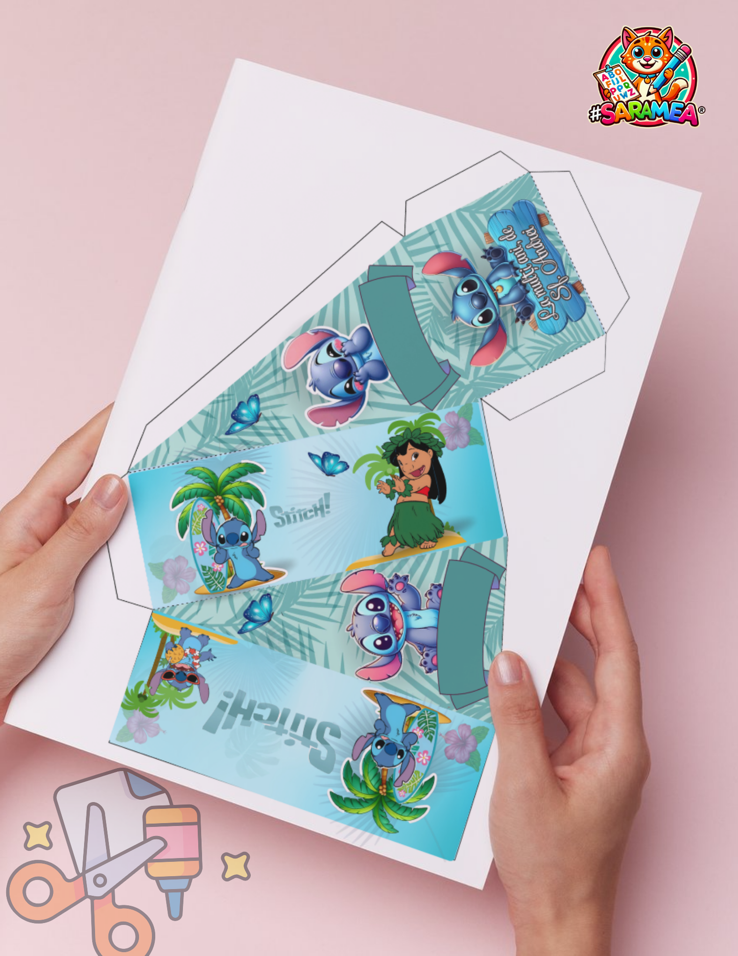 Pachet 5 șabloane tematice felii de tort + topere personalizabile pentru aniversări copii