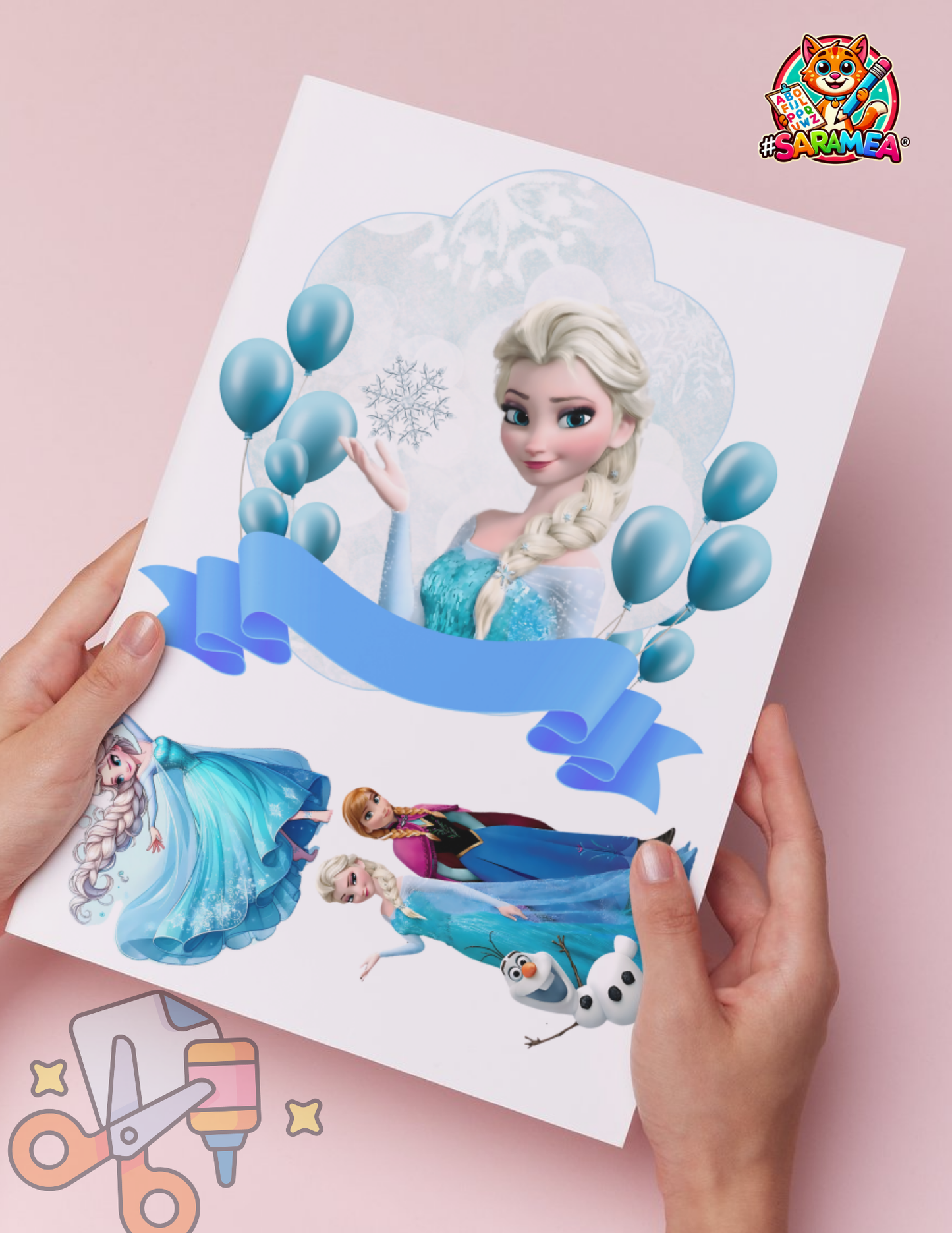 Pachet 5 șabloane tematice felii de tort + topere personalizabile pentru aniversări copii